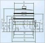 超聲波振動(dòng)篩外型尺寸圖